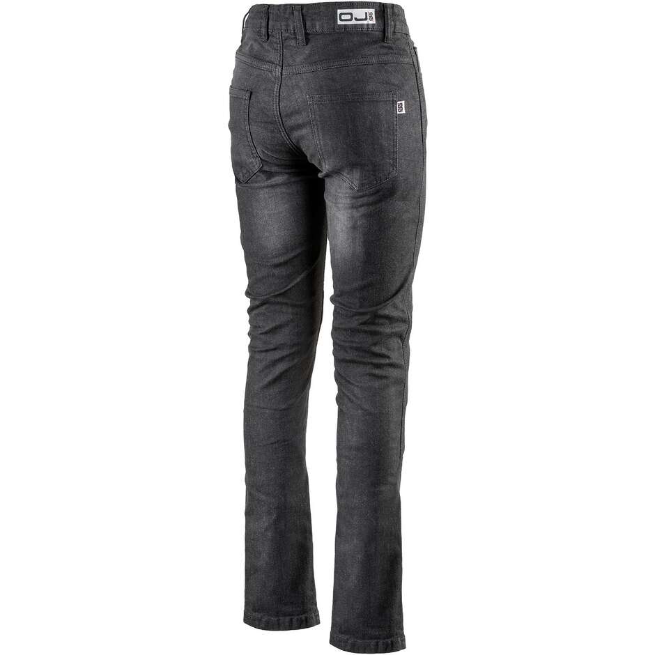 Trousers Jeans Woman Motorcycle Technical Oj Atmospheres J271 DARKEN LADY Black Homologated prEN 17092-4