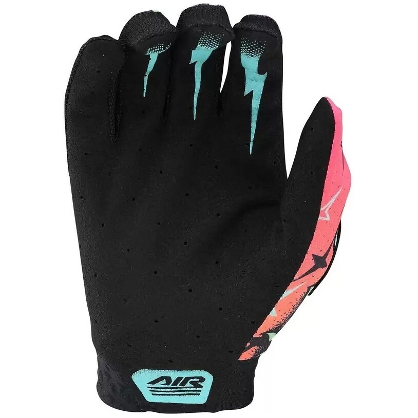 Troy Lee Design AIR GLOVE SKULL DEMON Orange Green Bike Gloves
