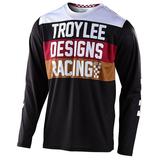 Troy Lee Design Cross Enduro Moto Jersey GP CONTINENTAL Noir