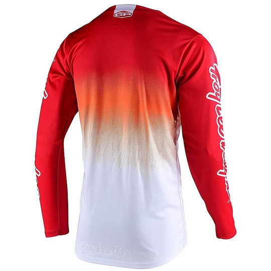 Troy Lee Design Cross Enduro Moto Jersey GP STAIN'D Red White
