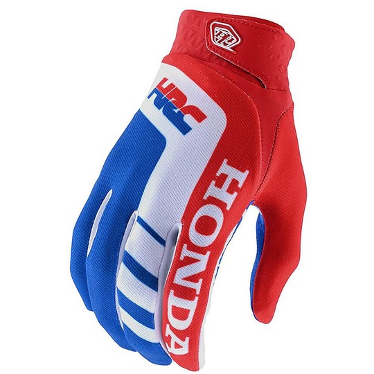 Troy Lee Design Cross Enduro Motorcycle Gloves AIR HONDA Red White Blue