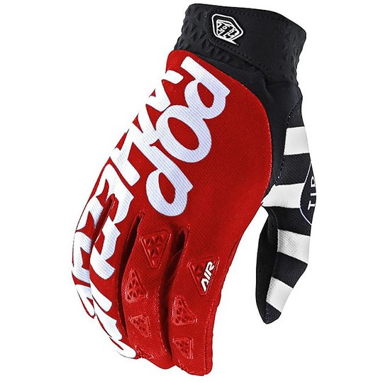 Troy Lee Design Cross Enduro Motorcycle Gloves AIR POP WHEELIES Red