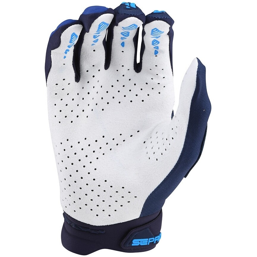 Troy Lee Design Cross Motorcycle Gloves SE PRO GLOVE NAVY CYAN