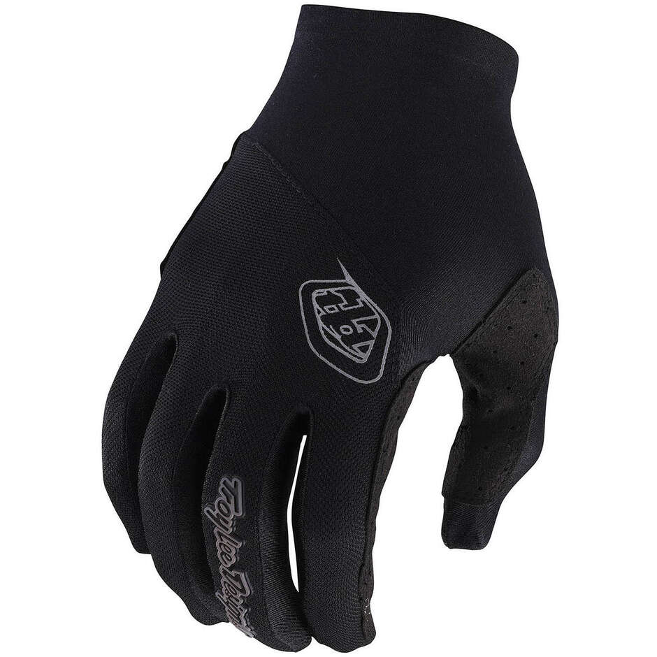 Troy Lee Design FLOWLINE GLOVE MONO Schwarze Fahrradhandschuhe
