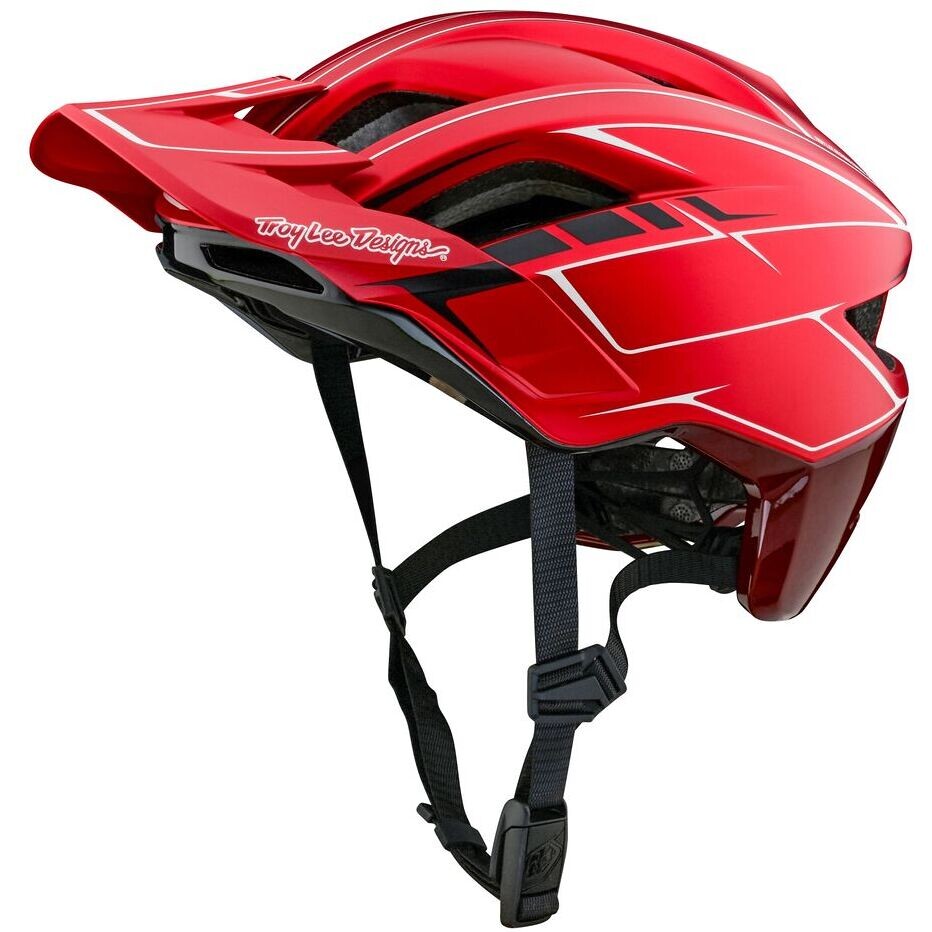 Troy Lee Design Flowline Se Pinstripe MTB Helmet Red