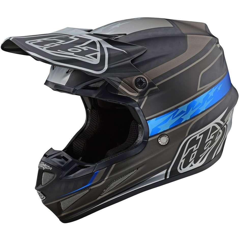 Troy Lee Design SE4 Carbon SPEED Cross Enduro Carbon Motorcycle Helmet Black Gray