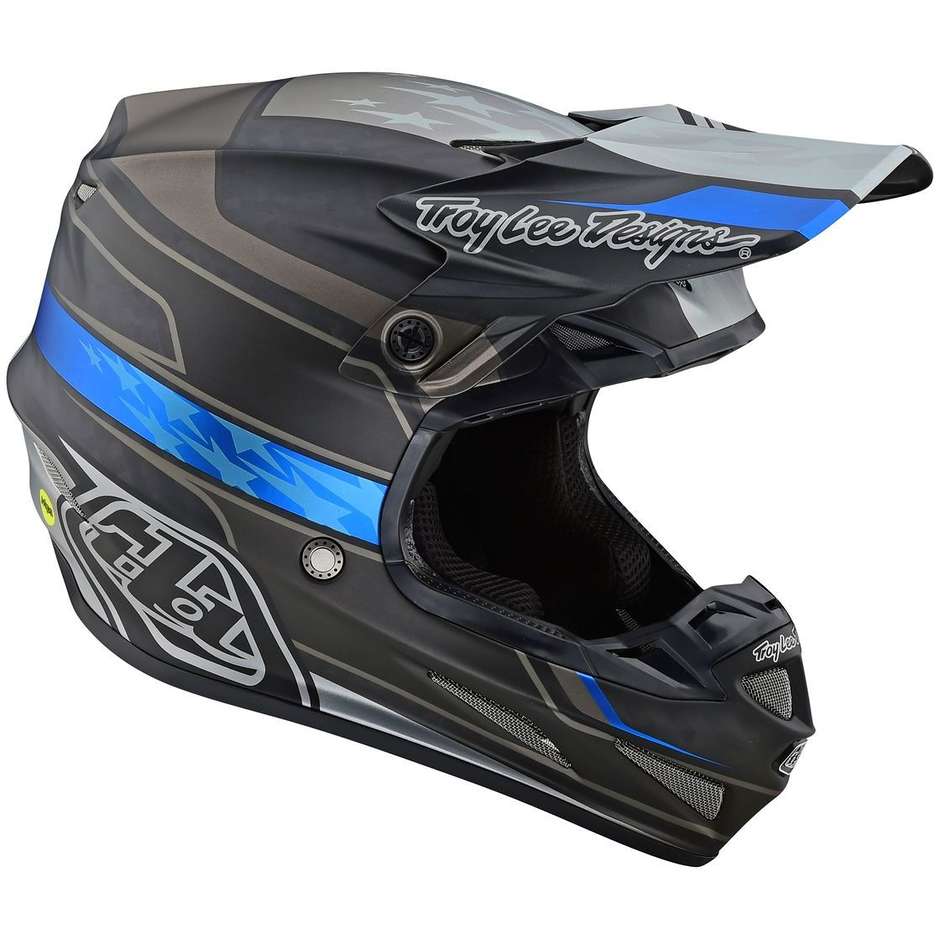 Troy Lee Design SE4 Carbon SPEED Cross Enduro Carbon Motorcycle Helmet Black Gray
