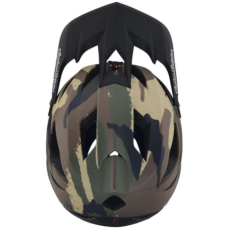 Troy Lee Design STAGE W MIPS SIGNATURE Camo ARMY Green Full Face Bike Helmet
