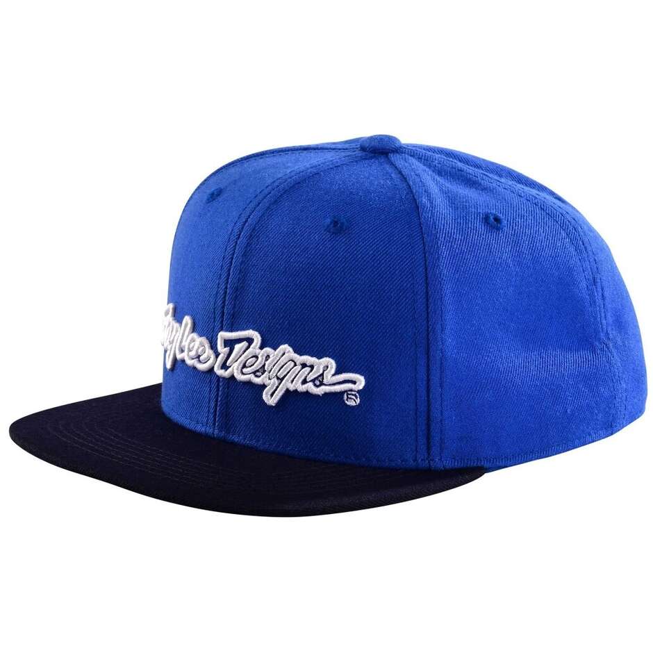 Troy Lee Designs 9FIFTY Snapback-Cap Signature, blau/weiß