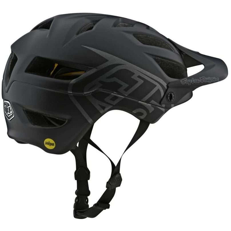 Troy Lee Designs A1 Bicycle Helmet with MIPS CLASSIC Black