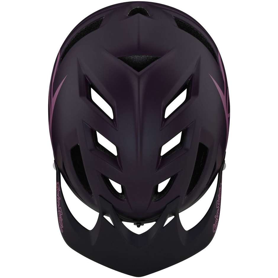 Troy Lee Designs A1 DRONE Bicycle Helmet Black Purple
