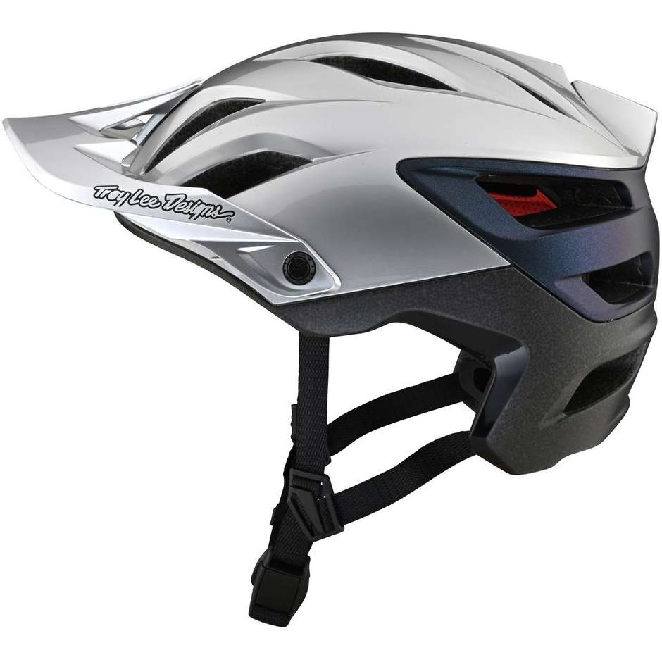 Troy Lee Designs A3 UNO Silver Electro MTB Bicycle Helmet