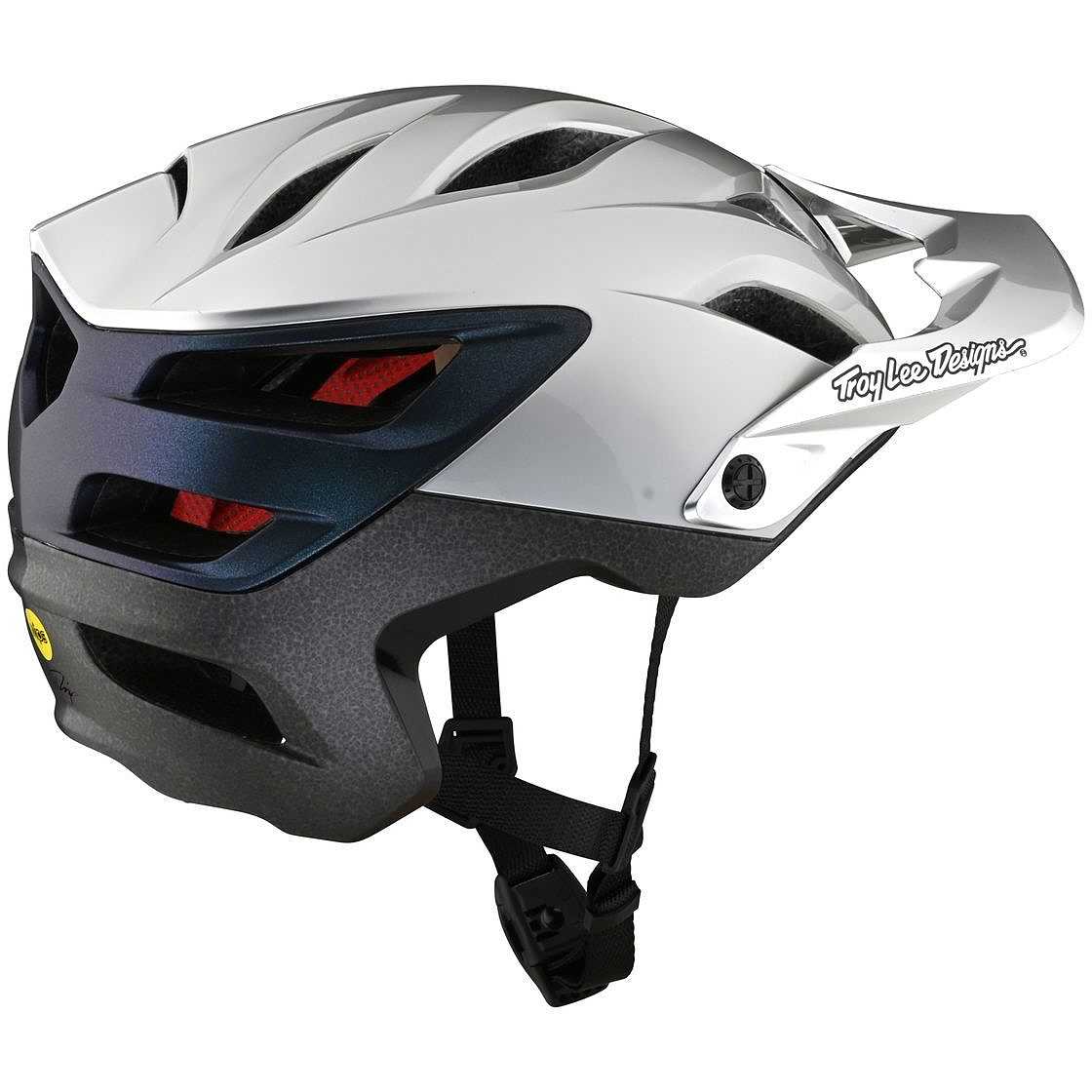 Troy Lee Designs A3 UNO Silver Electro MTB Bicycle Helmet For Sale Online -  