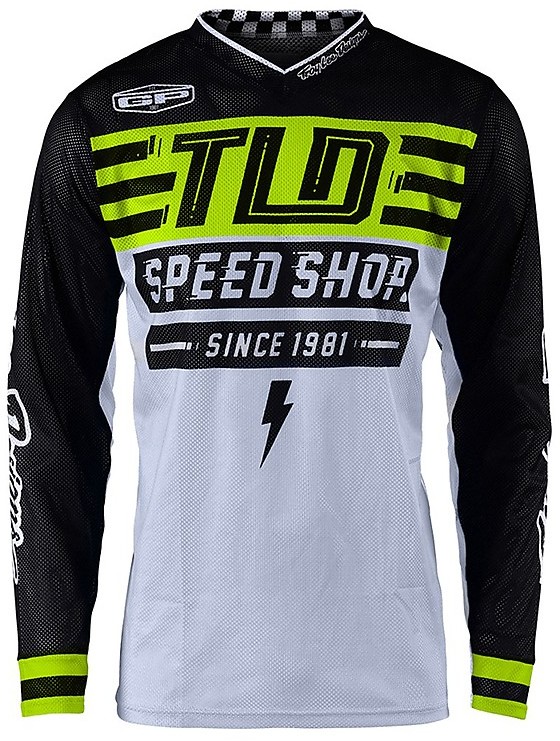 Troy Lee Designs Cross Enduro Moto Jersey GP AIR BOLT Fluo Yellow