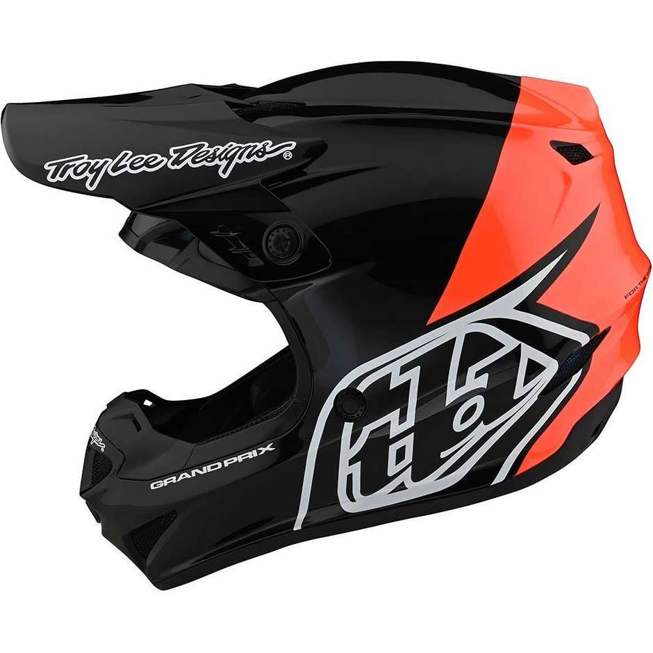 Troy Lee Designs Cross Enduro Motorcycle Helmet GP HELMET BLOCK Black Orange