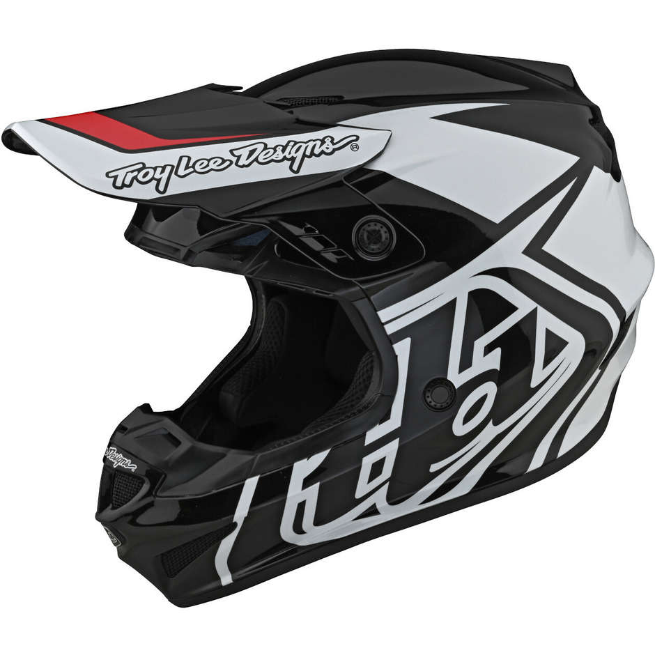 Troy Lee Designs Cross Enduro Motorcycle Helmet GP OVERLOAD Black White