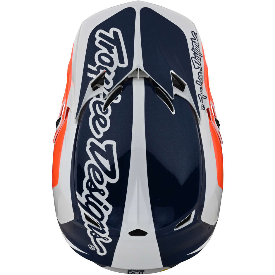 Troy Lee Designs Cross Enduro Motorcycle Helmet SE4 CORSA Navy Orange