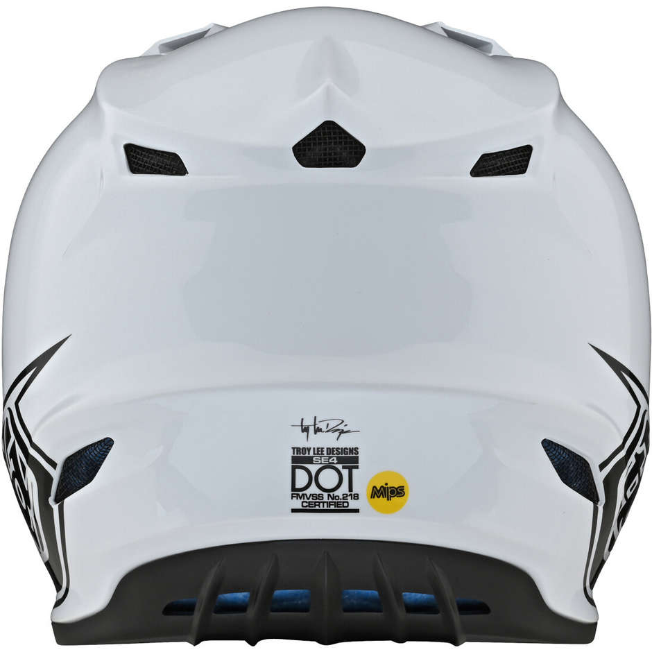 Troy Lee Designs Cross Enduro Motorcycle Helmet SE4 MONO White