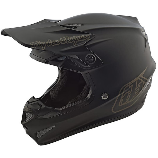 Troy Lee Designs Cross Enduro Motorcycle Helmet SE4 Polyacrylite MONO Black