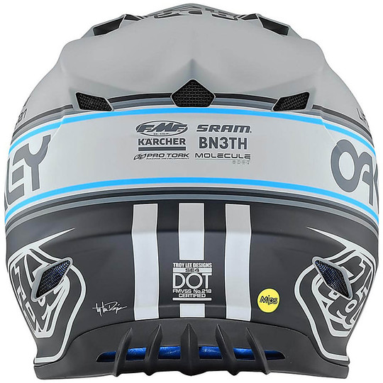 Troy Lee Designs Cross Enduro Motorcycle Helmet SE4 Polyacrylite TEAM EDITION 2 Matt Gray