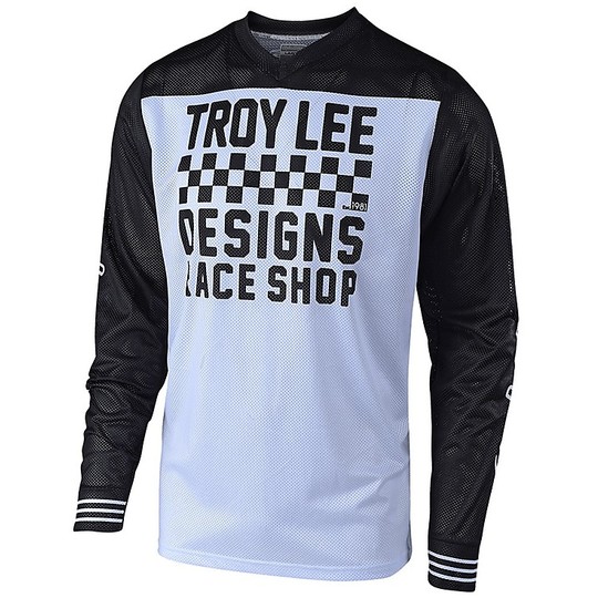 Troy Lee Designs Cross Enduro Motorcycle Jersey GP AIR RACE SHOP White Black