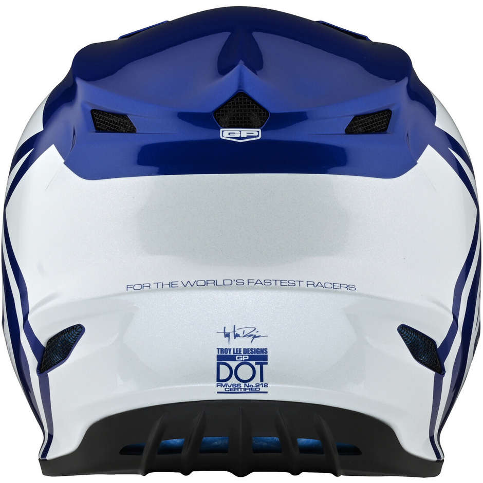 Troy Lee Designs Cross Enduro Motorcycle Kid Helmet GP OVERLOAD Blue White