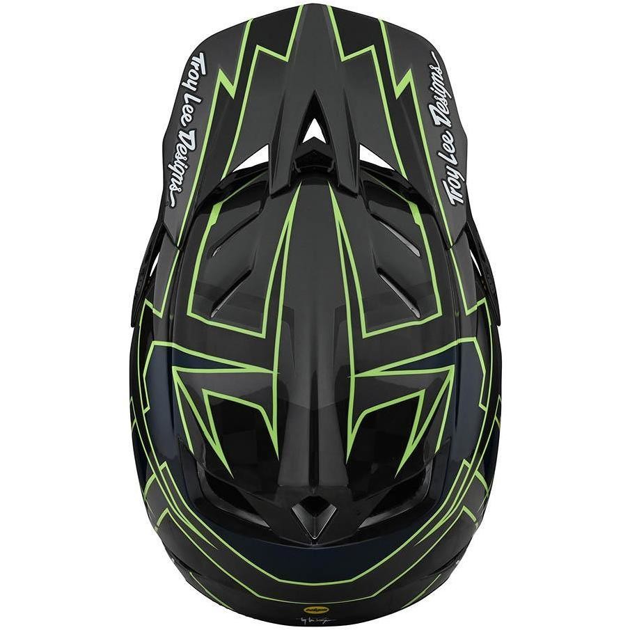 Troy Lee Designs D4 GRAPH Gray Green MTB Carbon Bike Helmet