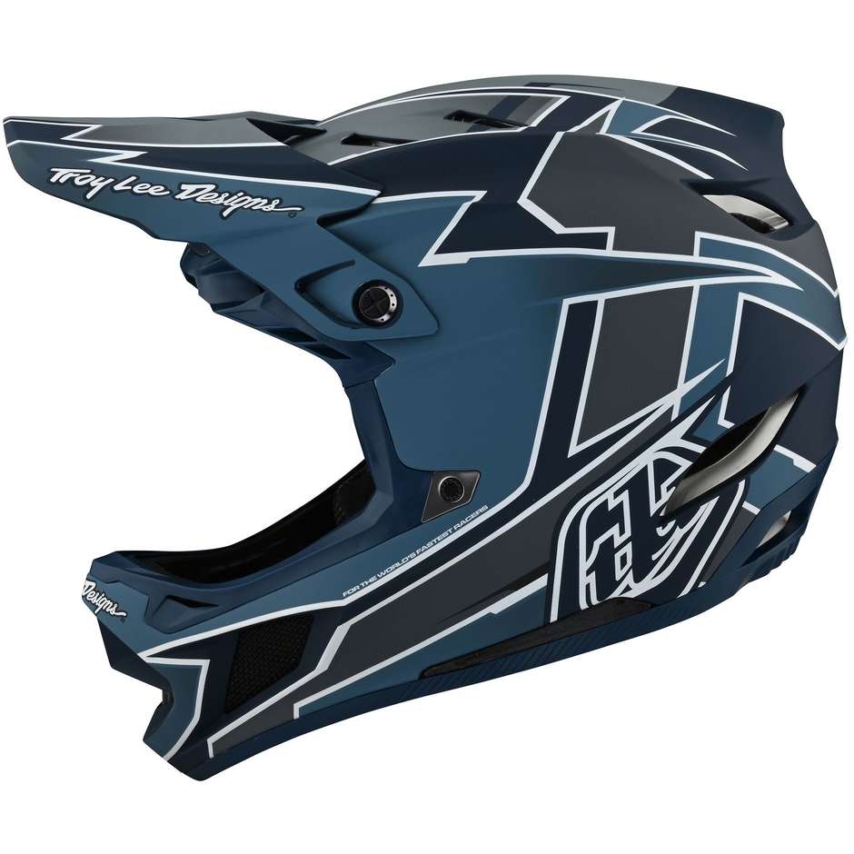 Troy Lee Designs D4 GRAPH Marine Fiber MTB Helmet