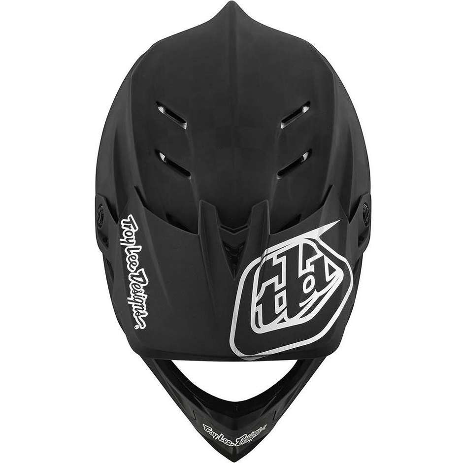 Troy Lee Designs D4 STEALTH Black Silver MTB Carbon Bike Helmet