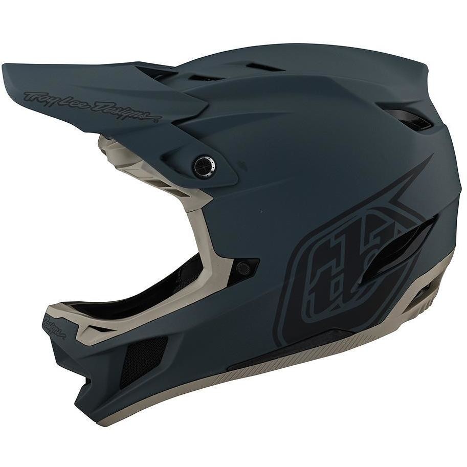 Troy Lee Designs D4 STEALTH Gray MTB Fiber Helmet