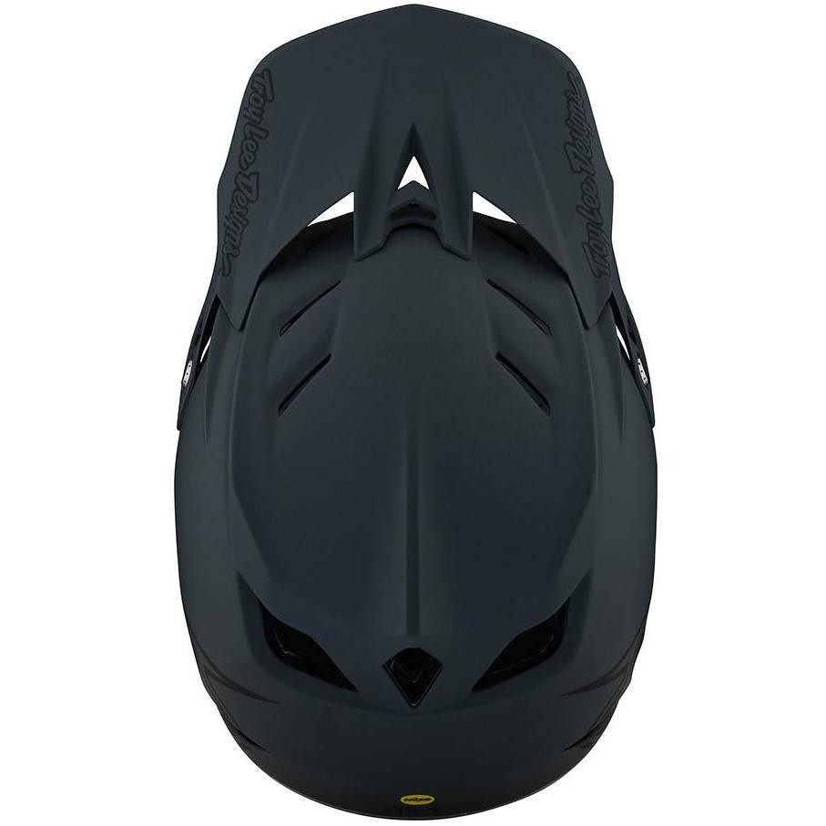 Troy Lee Designs D4 STEALTH Gray MTB Fiber Helmet