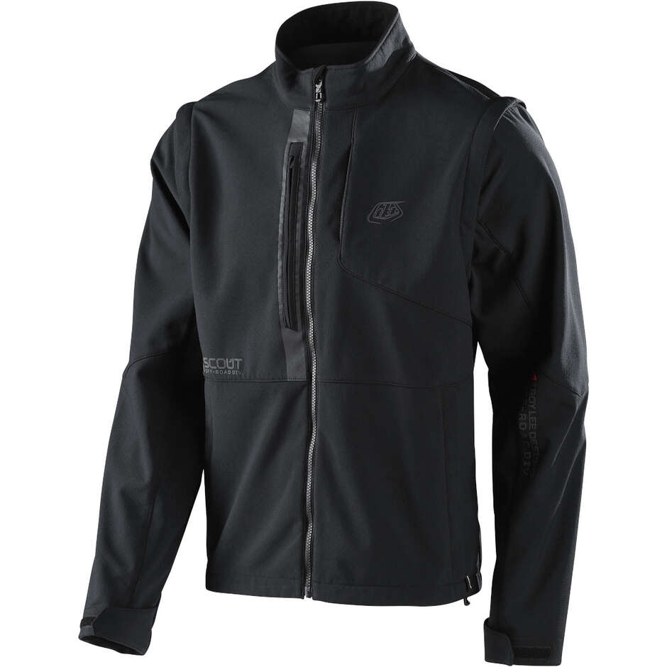 Troy Lee Designs SCOUT TRAVERSE JACKET Schwarze Motorradjacke
