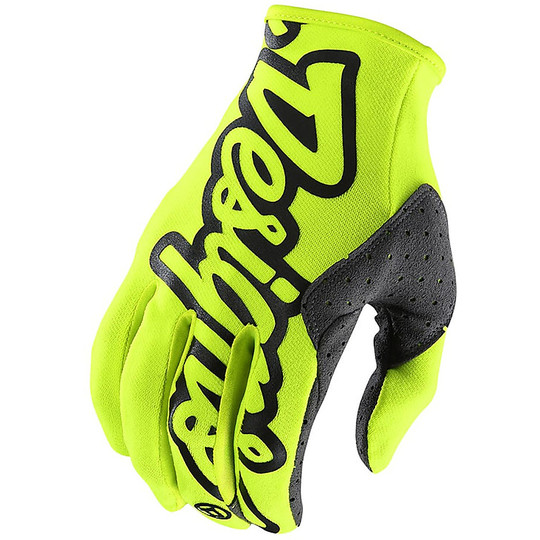 Troy Lee Designs SE Fluo Yellow Cross Enduro Motorcycle Gloves