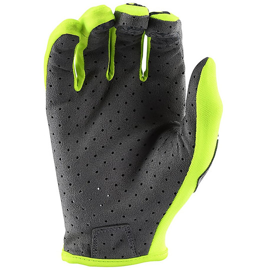 Troy Lee Designs SE Fluo Yellow Cross Enduro Motorcycle Gloves