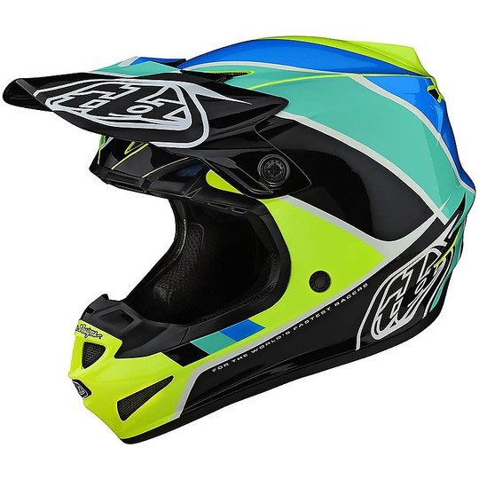 Troy Lee Designs SE4 Polyacrylite BETA Cross Enduro Motorcycle Helmet Yellow Black