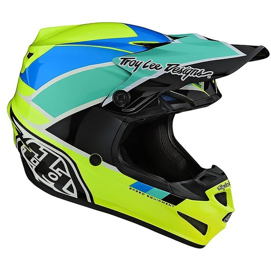 Troy Lee Designs SE4 Polyacrylite BETA Cross Enduro Motorcycle Helmet Yellow Black