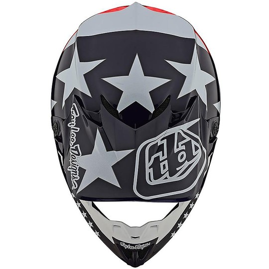 Troy Lee Designs SE4 Polyacrylite FREEDOM Cross Enduro Motorcycle Helmet Red White