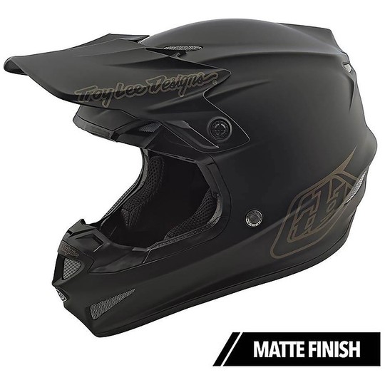 Troy Lee Designs SE4 Polyacrylite Mono Cross Enduro Motorcycle Helmet Black