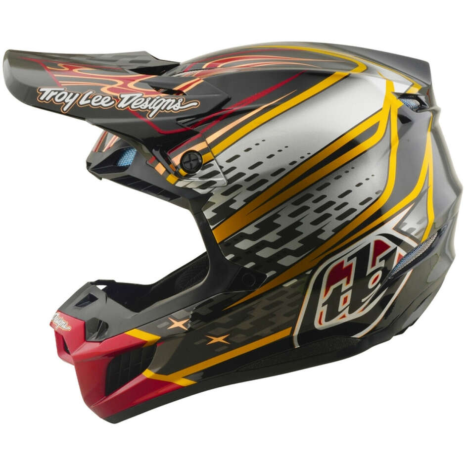 Troy Lee Designs SE5 Composite-Wings Helm Schwarz Grau