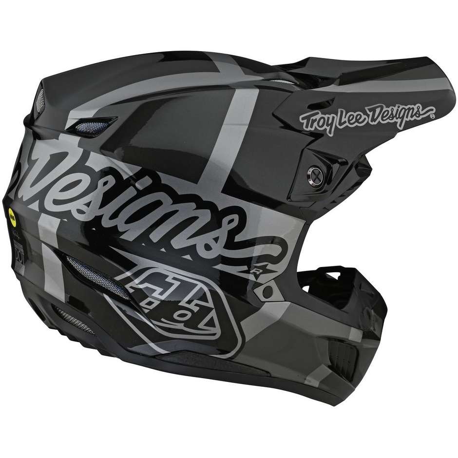 Troy Lee Designs SE5 Cross Enduro Motorcycle Helmet in FOUR Gray Fiber