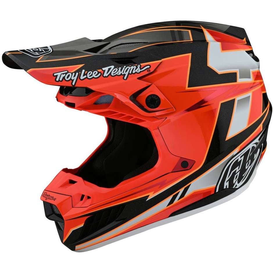 Troy Lee Designs SE5 Cross Enduro Motorcycle Helmet in Red Black GRAPH Fiber