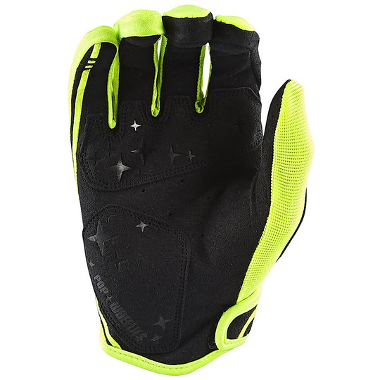 Troy Lee Designs XC Yellow Fluo Cross Enduro Motorcycle Gloves