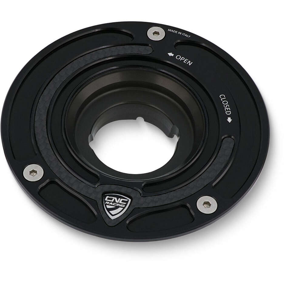 TSB01 Tankdeckel - Carbon CNC Racing Flange Schwarz