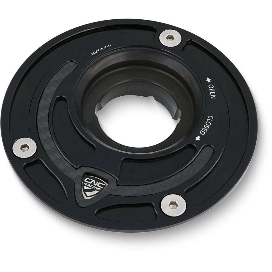 TSB03 Tankdeckel - Carbon CNC Racing Flange Schwarz