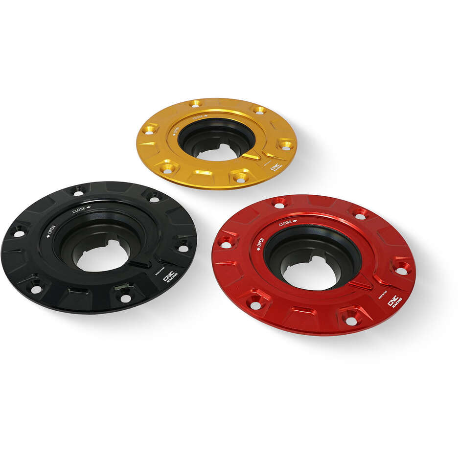 TSB15 Tankdeckel - Gear Flange CNC Racing Rot