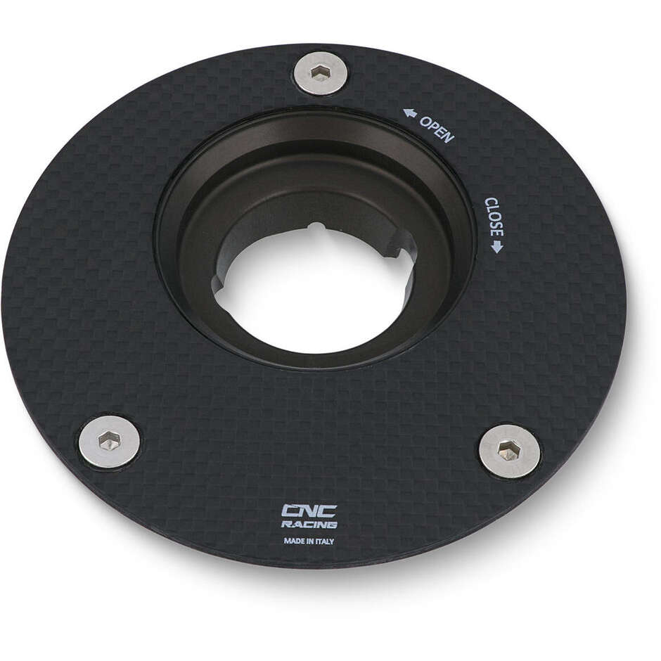 TSB23 Fuel Tank Cap - Flange CARBON FIBER CNC Racing Polished