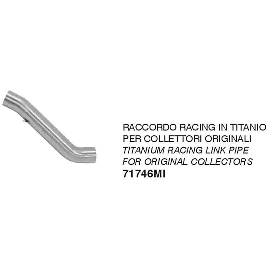 Tube de liaison Arrow Racing en titane et acier inoxydable pour collecteurs d'origine pour Aprilia TUONO V4 1100 (19-20)
