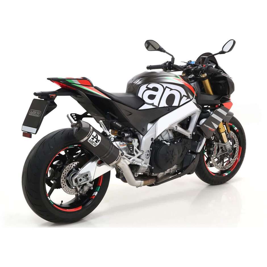 Tube de liaison Arrow Racing en titane et acier inoxydable pour collecteurs d'origine pour Aprilia TUONO V4 1100 (19-20)