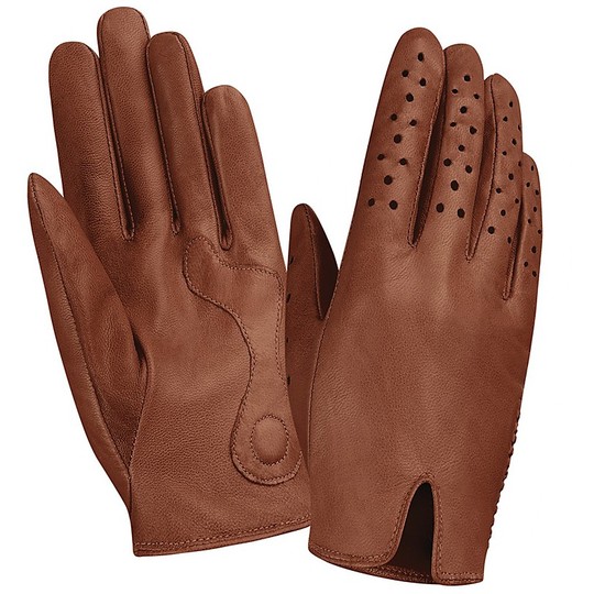 Tucano Milady Snow White Leather Motorcycle Gloves