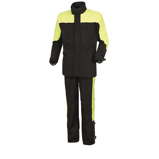 Tucano Urbano 2-Piece Rain Suit SET DILUVIO PRO 572 Black Fluo Yellow